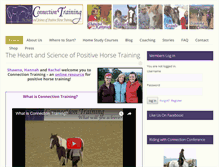 Tablet Screenshot of connectiontraining.com